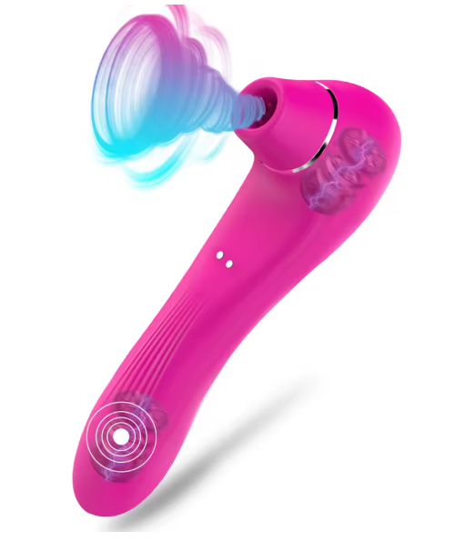 Estimulador 2-em-1 de Sucção e Vibração – Sensações Profundas e Puro Relaxamento