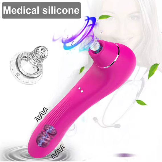 Estimulador 2-em-1 de Sucção e Vibração – Sensações Profundas e Puro Relaxamento