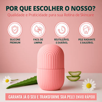 Massageador Facial de Gelo - Alívio, Beleza e Frescor Diário