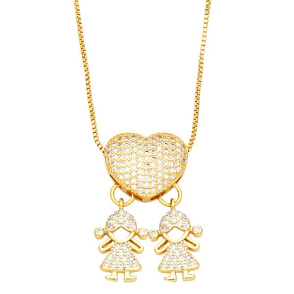 Colar Amor de Mãe em banho de ouro 18k