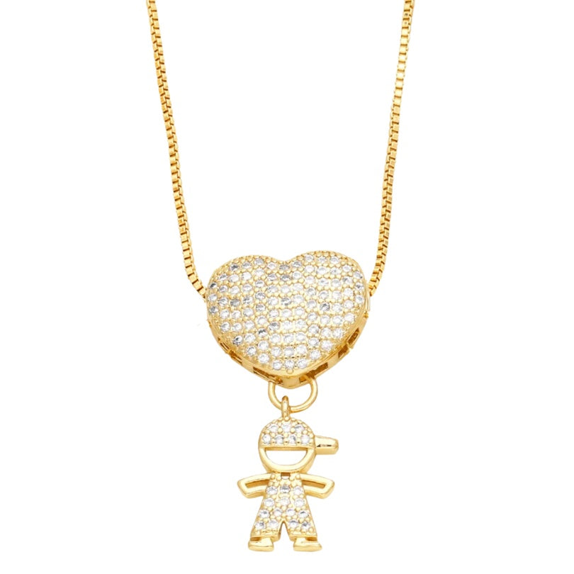 Colar Amor de Mãe em banho de ouro 18k